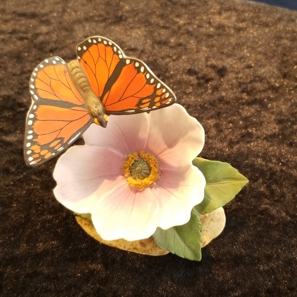 7800 Wild Rose with Monarch by Andrea - Picture 1 of 5